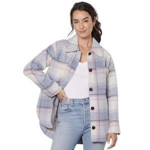 Rails Connie Shacket Womens Size M Junean Plaid NWT $348 Heavy Unlined